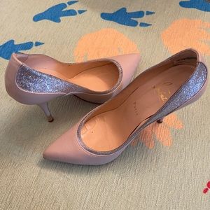Authentic Louboutin Tucsy 100 Nappa/Glitter